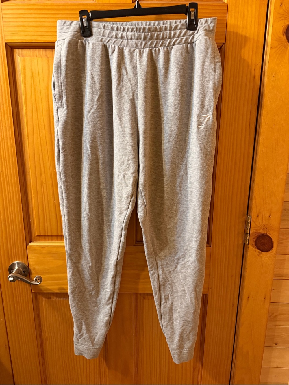 Gymshark Light Gray Sweatpants with Zipper Pocket